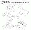 Jonsered LR13 (J813C36B, 954130023) - Lawn & Garden Tractor (1998-12) Listas de piezas de repuesto y dibujos DASH