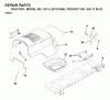 Jonsered LR13 (J813C36B, 954130023) - Lawn & Garden Tractor (1998-12) Listas de piezas de repuesto y dibujos HOOD