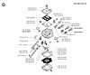 Jonsered 2054 - Chainsaw (1993-05) Ersatzteile CARBURETOR DETAILS
