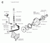 Jonsered 2051 - Chainsaw (1993-05) Listas de piezas de repuesto y dibujos CLUTCH OIL PUMP