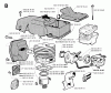 Jonsered 2051 - Chainsaw (1993-05) Listas de piezas de repuesto y dibujos CYLINDER PISTON MUFFLER