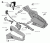 Jonsered 2054 - Chainsaw (1993-08) Spareparts HANDLE