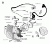 Jonsered 2054 - Chainsaw (1993-08) Listas de piezas de repuesto y dibujos STARTER
