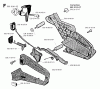 Jonsered 2055 - Chainsaw (1996-02) Listas de piezas de repuesto y dibujos HANDLE