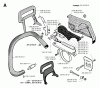 Jonsered 2055 - Chainsaw (1996-09) Ersatzteile CHAIN BRAKE CLUTCH COVER