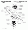 Jonsered 2055 - Chainsaw (1998-10) Listas de piezas de repuesto y dibujos CARBURETOR DETAILS #2