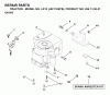 Jonsered LR13 (J8F1336TB, 954130021) - Lawn & Garden Tractor (1998-12) Listas de piezas de repuesto y dibujos ENGINE CUTTING EQUIPMENT