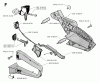 Jonsered 2055 - Chainsaw (2000-05) Spareparts HANDLE