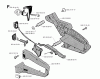 Jonsered 2055 - Chainsaw (1994-05) Spareparts HANDLE