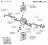 Jonsered 2065 - Chainsaw (1997-02) Listas de piezas de repuesto y dibujos CARBURETOR DETAILS