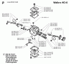 Jonsered 2071 - Chainsaw (1997-02) Ersatzteile CARBURETOR DETAILS