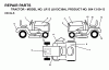 Jonsered LR13 (954130013) - 36" Lawn & Garden Tractor (1998-01) Listas de piezas de repuesto y dibujos DECALS
