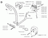Jonsered 2077 - Chainsaw (2001-10) Listas de piezas de repuesto y dibujos FRONT HANDLE MUFFLER OIL PUMP