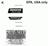 Jonsered 2083 II EPA - Chainsaw (2001-10) Spareparts DECALS #1