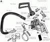 Jonsered 2094 - Chainsaw (1991-06) Listas de piezas de repuesto y dibujos CHAIN BRAKE CLUTCH COVER