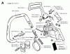 Jonsered 2095 - Chainsaw (1998-03) Listas de piezas de repuesto y dibujos CHAIN BRAKE