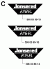 Jonsered 2118EL - Chainsaw (2000-02) Spareparts DECALS