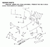 Jonsered LR13A (J813H36C, 954130024) - Lawn & Garden Tractor (2000-03) Listas de piezas de repuesto y dibujos BRAKE / REAR MOWER LIFT