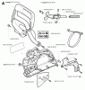 Jonsered 2150 - Chainsaw (2000-08) Listas de piezas de repuesto y dibujos CHAIN BRAKE CLUTCH COVER