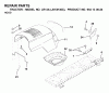 Jonsered LR13A (J813H36C, 954130024) - Lawn & Garden Tractor (2000-03) Listas de piezas de repuesto y dibujos HOOD