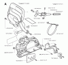 Jonsered 2159 - Chainsaw (2001-07) Listas de piezas de repuesto y dibujos CHAIN BRAKE