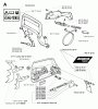 Jonsered 2171 EPA - Chainsaw (2000-04) Listas de piezas de repuesto y dibujos CHAIN BRAKE CLUTCH COVER