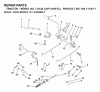 Jonsered LR13A (J8F13H36TC, 95413007) - Lawn & Garden Tractor (2000-02) Listas de piezas de repuesto y dibujos BRAKE / REAR MOWER LIFT