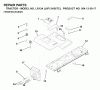 Jonsered LR13A (J8F13H36TC, 95413007) - Lawn & Garden Tractor (2000-02) Pièces détachées CHASSIS ENCLOSURES