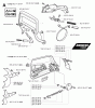 Jonsered 2163 - Chainsaw (2001-10) Listas de piezas de repuesto y dibujos CHAIN BRAKE CLUTCH COVER