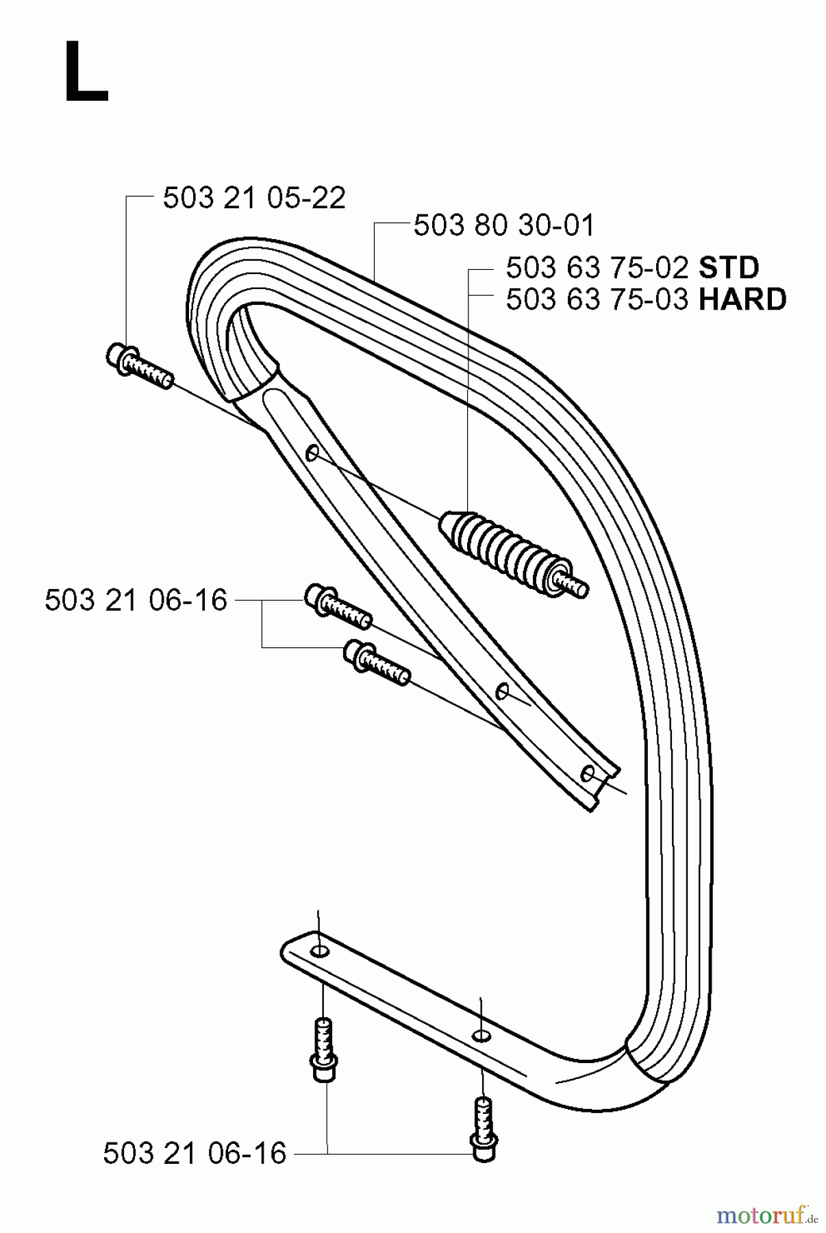 Jonsered Motorsägen 2163 - Jonsered Chainsaw (2001-10) HANDLE #2