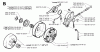 Jonsered 2165 - Chainsaw (2000-04) Listas de piezas de repuesto y dibujos CLUTCH OIL PUMP