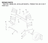 Jonsered LR13A (J8F13H36TC, 95413007) - Lawn & Garden Tractor (2000-02) Listas de piezas de repuesto y dibujos FRONT AXEL
