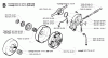 Jonsered 2165 - Chainsaw (2002-01) Listas de piezas de repuesto y dibujos CLUTCH OIL PUMP