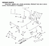 Jonsered LR13B (J813C36C, 954130023) - Lawn & Garden Tractor (2000-03) Listas de piezas de repuesto y dibujos BRAKE / REAR MOWER LIFT
