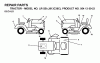 Jonsered LR13B (J813C36C, 954130023) - Lawn & Garden Tractor (2000-03) Listas de piezas de repuesto y dibujos DECALS