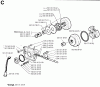 Jonsered 625 - Chainsaw (1994-05) Listas de piezas de repuesto y dibujos CLUTCH OIL PUMP