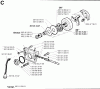 Jonsered 630 SUPER II - Chainsaw (1994-08) Listas de piezas de repuesto y dibujos CLUTCH OIL PUMP