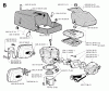 Jonsered 630 SUPER II - Chainsaw (1994-08) Listas de piezas de repuesto y dibujos CYLINDER PISTON MUFFLER
