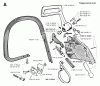 Jonsered 670 CHAMP - Chainsaw (1994-08) Listas de piezas de repuesto y dibujos CHAIN BRAKE