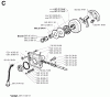 Jonsered 670 CHAMP - Chainsaw (1994-08) Listas de piezas de repuesto y dibujos CLUTCH OIL PUMP