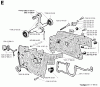 Jonsered 670 CHAMP - Chainsaw (1994-08) Listas de piezas de repuesto y dibujos CRANKCASE