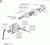 Jonsered 670 CHAMP - Chainsaw (1996-09) Listas de piezas de repuesto y dibujos CLUTCH OIL PUMP
