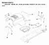 Jonsered LR13B (J813C36D, 954130023) - Lawn & Garden Tractor (2000-04) Listas de piezas de repuesto y dibujos HOOD