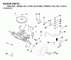 Jonsered LR13B (J813C36D, 954130023) - Lawn & Garden Tractor (2000-04) Listas de piezas de repuesto y dibujos TRANSMISSION