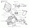 Jonsered CS2150 - Chainsaw (2003-01) Listas de piezas de repuesto y dibujos CHAIN BRAKE CLUTCH COVER