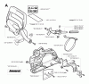 Jonsered CS2152 - Chainsaw (2003-08) Listas de piezas de repuesto y dibujos CHAIN BRAKE CLUTCH COVER