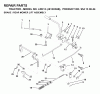 Jonsered LRH13 (J813H36B, 954130024) - Lawn & Garden Tractor (1998-12) Listas de piezas de repuesto y dibujos BRAKE / REAR MOWER LIFT