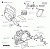 Jonsered CS2152 - Chainsaw (2002-09) Listas de piezas de repuesto y dibujos CHAIN BRAKE CLUTCH COVER