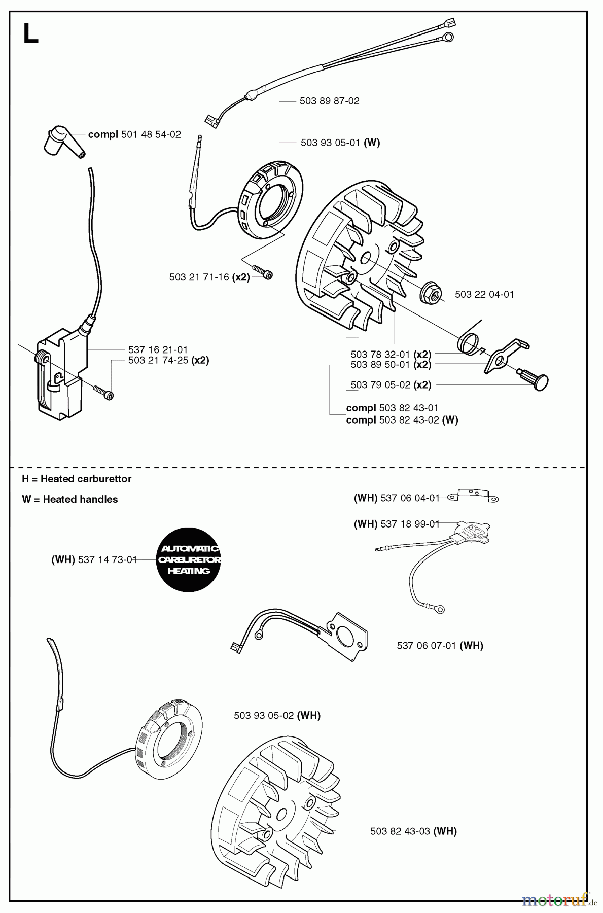  Jonsered Motorsägen CS2152 - Jonsered Chainsaw (2002-09) IGNITION SYSTEM