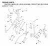 Jonsered LRH13 (J813H36B, 954130024) - Lawn & Garden Tractor (1998-12) Ersatzteile MOWER LIFT LEVER